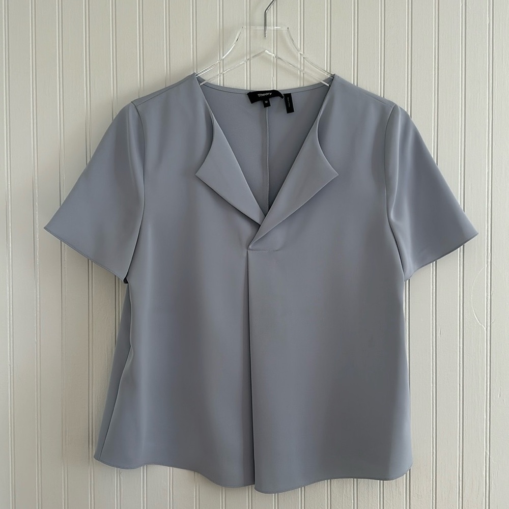 Theory A-line Front Pleat Top